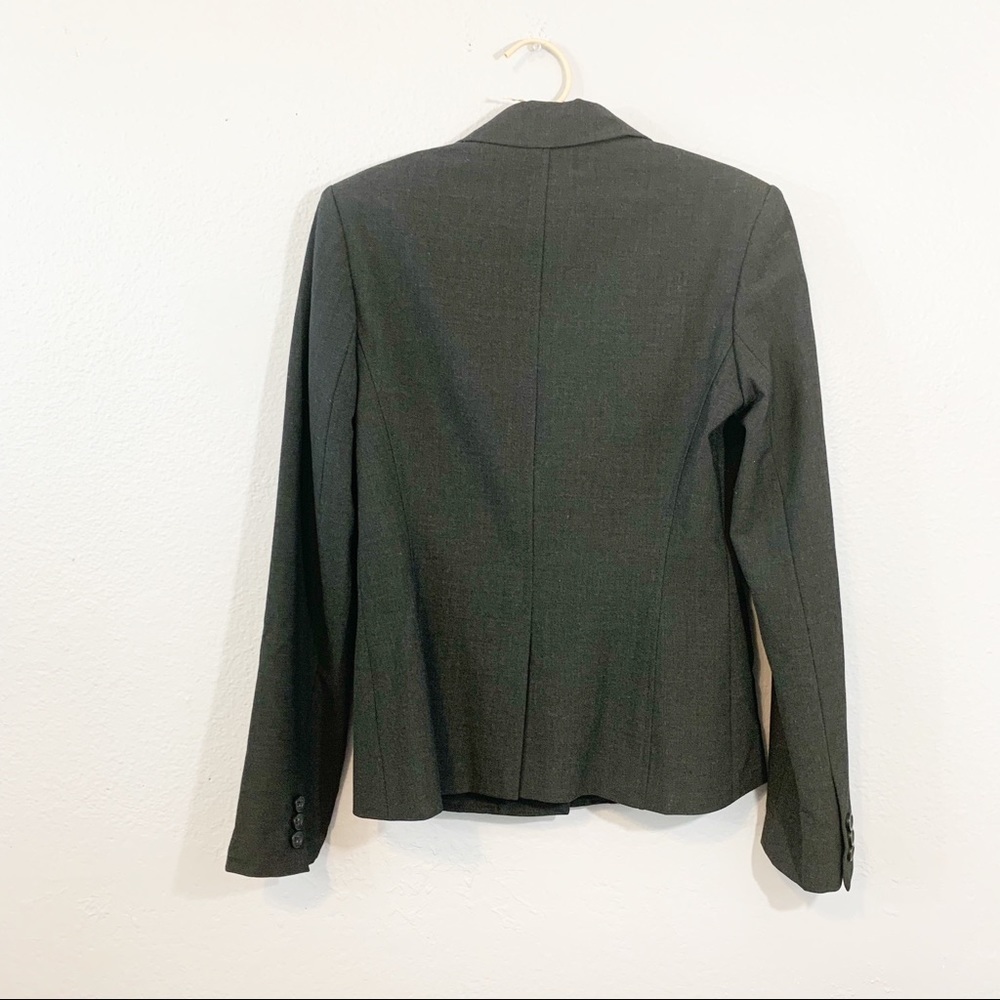 Express Design Studios Stretch Blazer Charcoal - image 2